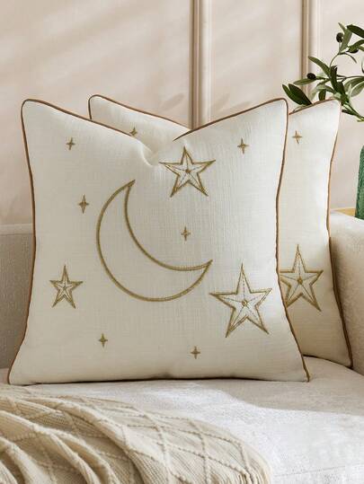 1pc/2pcs Ramadan Decorative Pillow Cover, Decorative Cushion Cover, Sofa Decorative Pillow, Room Decor, Personalized Living Room