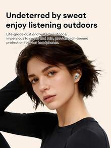 Căști Bluetooth intraauriculare Lenovo LE230, design rafinat din piele, anulare HD a zgomotului în timpul apelurilor, sunet surround True Wireless, Bluetooth 6.0, latență redusă pentru muzică, jocuri, sport, birou, mini căști wireless potrivite pentru Android, iOS, PC, cadou de sărbători - Bej - Vizualizare 8