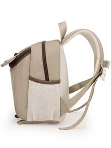 卡通图案儿童背包，适合作为送给儿子或女儿的返校礼物 - 卡其色 - 查看 4