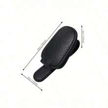 1Pc Universal Car Sun Visor Glasses Clip, PU Material, Auto Eyeglasses Holder, Vehicle Interior Accessories, Eyewear Storage Bracket Sun Travel Cool Suitable For Self-Driving Travel, Vacation, Back To School, Weekend Camping, And Can Also Be Given As A Gift To Mother, Girlfriend, Boyfriend, Father, A Perfect Gift Travel Essentials Travel Accessories Travel Bag Vacation Holiday School Stuff Glasses Case Sunglasses Women CGDG - Màu be - Xem 1