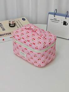 Cute Pink Cosmetic Bag For Women, Minimalist Zipper Design Multi-Functional Organizer Pouch, Travel Makeup Bag Set, Essential Makeup Bag, Pencil Case, Multi-Purpose Set Suitable For Students, Ladies, Girls, Women, Mothers, Holiday Gift, Home Decor - Multicolor - View 6