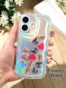 Casing Ponsel Foto Personalisasi, Casing Goyang Foto Hewan Peliharaan, Panel Akrilik Berbentuk Hati, Kartu Laser, Hadiah Ulang Tahun untuk Wanita, Hadiah untuk Keluarga dan Teman, Suvenir Pesta, Hadiah Kenang-kenangan untuk Pecinta Hewan Peliharaan, Gaya Y2K, Kompatibel dengan Berbagai Model Smartphone - MultiWarna - View 3