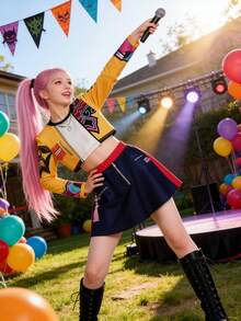 Traje de falda de dos piezas Rumi