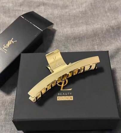Yves Saint Laurent 纯色休闲锌合金2026奢华金爪发夹