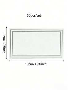 10/50pcs Silver Foil Printed Table Number Cards, Silver Hot Stamping Wedding Table Number Cards, Suitable For Wedding/Birthday/Graduation Season, Summer Events, With Blessing Message - Silver - View 8