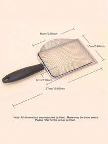 1pc Pet Cat Litter Scoop, Small Animal Bird Poop Scooper Cleaning Tool (3.5mm Mesh) - Multicolor - View 2