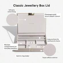 Taupe Classic Medium Jewellery Box - Set Of 3 - Taupe - View 7
