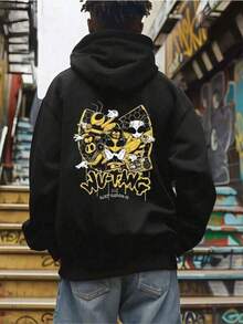 Men Outdoor Hoodies & Sweatshirts - Black - View 7
