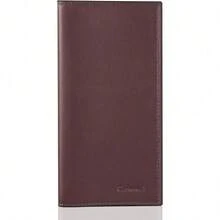 Premium Leather Checkbook Cover For Men And Women Checkbook Holder Wallet RFID Blocking - 咖啡時間 - 查看 1