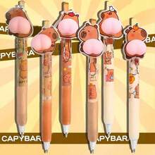 10/6/3 Stücke Capybara Hintern Quetsch Stressabbau Cartoon Kreativ Kugelschreiber - Verschiedenfarbig - Übersicht 1