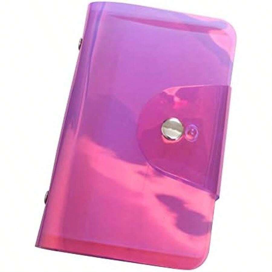 VNC 20 Slots Stamping Nail Art Light Blue Nail Art Stamp Plate Collection PVC Clear Color Image Plate Organizer For 6X12cm Size Stamping Plate Collection - B-pink - View 1