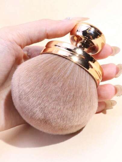 1pc Extra Large Portable Soft Multi-Purpose Makeup Brush, Suitable For Blush, Body, Nail Powder, Beauty Tool,Foundation Brush,Concealer Brush,Blush Brush,Contour Brush,Blush Brush,Bronzer Brush,Powder Brush,Foundation Brush,Blush Brush,Extra Large Soft Bristle Powder Brush, Large Stamp Makeup Brush, Suitable For All Skin Types, Loved By Beginners And Professional Makeup Artists, Convenient For Travel