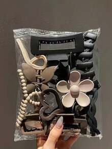 11/9/8件套时尚优雅发夹，送给女孩的绝佳礼物 - 彩色 - 查看 6