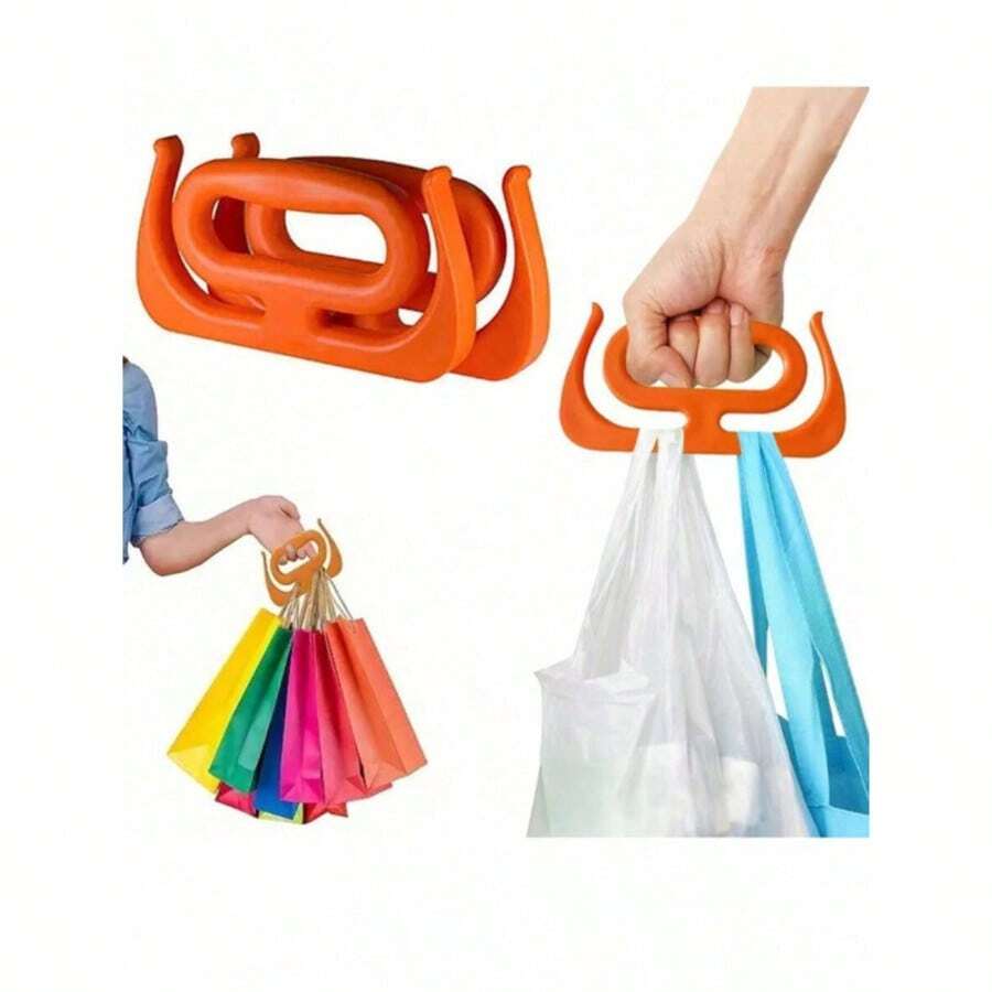 Ergonomic Heavy Duty Shopping Bag Handle, Multipurpose Carrier Grip, Grocery Bag Holder, Plastic Bag Handle, Tote Bag Tool, Anti-Slip, Portable Grocery Carrier, Plastic Bag With Handle, Essential For Shopping, Travel, Home And Kitchen, Compact Storage Rack - one-size - View 1