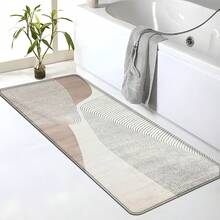 2/3/4PCS Thickened Flannel Printed Rugs Bathroom Set, Festival Abstract Painting -Style Home Deccor Bath Mat, Is Soft And Comfortable, Easy To Clean, And Suitable For Bathroom Deccor, Bathroom Accesssories, Living Room, Bedroom, Laundry Room And Kitchen Decoration - 彩色 - 查看 7