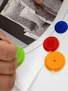 4/8pcs Plastic Sewing Scanning Rings Set, Suitable For Sewing And Crafts, Multi-Size Patchwork Tools And Marking Rulers, Random Colors, Suitable For Home And Sewing Shops (3mm/5mm/7mm/10mm) - Multicolor - View 9