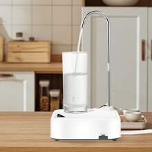 Portátil, Bomba Dispensadora De Agua Potable Recargable Con Bandeja, Bomba De Agua Eléctrico Automático, Dispensador Portátil De Bajo Ruido, Para Hogar, Cocina Y Oficina - Blanco - Ver 1