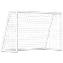 Football Goal, Sturdy Net, Plastic Frame, Stakes, 180 Cm (L) X 92 Cm (W) X 124 Cm (H), White - White - View 9
