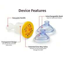 Portable Suction Catheter Device: Portable Airway Suction Device, Use Anytime, Anywhere – Essential For Outdoors, Home, And School, Kits For Children And Adults, Travel Bags And Family Kits - 黃色 - 查看 8