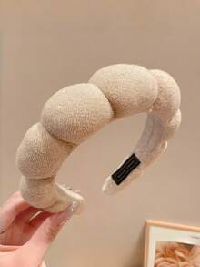 1pc Women's Headband, Autumn/Winter Cloud Design Wide Headband, Top Of Head Wear, New Style Non-Slip Facial Washing Hair Clip Adult Hair Accessory, Hair Band, Hair Hoop Hairband - Multicolor - View 8