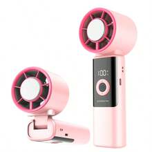 1个可折叠高速风扇，半导体快速散热，多场景使用（悬挂/桌面），可充电，大容量电池，持久耐用，附带充电线（适用于户外、办公室、运动、旅行、家庭的便携式冷却风扇）