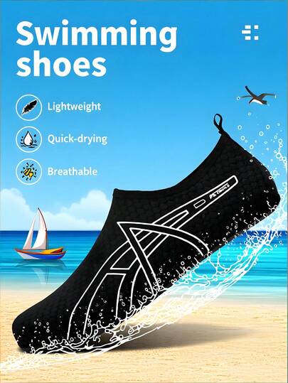 Boy's Water Shoes, Barefoot Quick-Drying Water Socks, Outdoor Sports Shoes, Suitable For Kayaking, Boating, Hiking, Surfing, And Walking