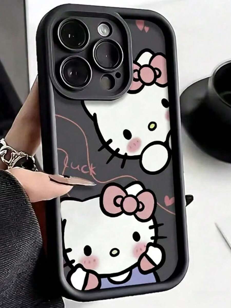 SANRIO Luxury Transparent Electroplated Airbag Shockproof Protective Case With Stand Compatible With IPhone 17/16/15 Pro Max, Compatible With IPhone 17/16/11/15/12/13/14 Pro Max/14/15 Plus - Multicolor - View 1
