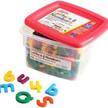 Educational Insights Multicolored Uppercase & Lowercase AlphaMagnets and MathMagnets, juego de 214 letras maysculas y minsculas, nmeros, signos de puntuacin y smbolos matemticos: perfecto para la educacin en el hogar y el aula. Para mayores de 3 aos - 214 piezas - Ver 2