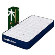 Colchones IndividualesColchon Individual con Primavera Colchon Individual Esponja de Alta Calidad Suave y Comoda Dureza Moderada 20 CM de Altura Enviado en Caja y. 190x100x20 CM - Blanco - Ver 6