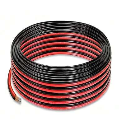 1pc 16AWG Red And Black Copper Clad Aluminum (CCA) Wire, 10M-32.8FT Per Roll, PVC Insulated, Suitable For Home Decor And Electrical Setup, LED Lighting | Decorative Wire | Wire