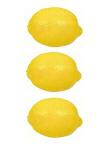 4pcs Artificial Lemon Realistic Faux Yellow Lemons, Suitable For Home Decor, Store Display, Kitchen Cookware, Parties, Photography Props, And Ornaments, Valentine Day, Gift Gifts Birthday Graduation,Fake Plants - Yellow - View 12