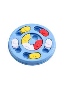 1pc Dog Puzzle Feeder, Interactive Slow Feeder Bowl, Anti-Slip Slow Feeding Dish, Pet Food Game - Multicolor - View 4