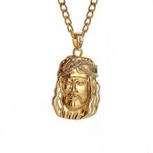 1PC New Fashionable And Exquisite Christ The Savior Jesus Men And Women Religious Prayer Pendant Necklace Lucky Amulet Jewelry Gift - Fashion - View 5