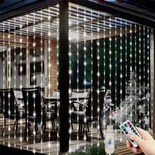 Remote Control LED Fairy String Lights, 8 Lighting Modes USB Powered, Indoor Decoration, Suitable For Christmas, Wedding, Garden, Party Decorative Lighting - USB Curtain Light - View 21