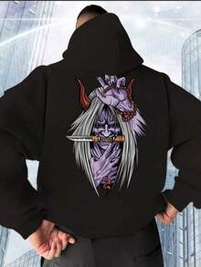 Men Outdoor Hoodies & Sweatshirts - Black - View 7