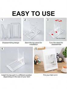 10 Giá Trưng Bày Acrylic Điều Chỉnh Được - Đế Chắc Chắn, Làm Từ Chất Liệu PMMA Bền Chắc, Lý Tưởng Cho Gia Đình, Văn Phòng, Trang Trí Tiệc và Sử Dụng Tại Cửa Hàng. Giá Trưng Bày Sách, Trang Trí Tiệc, Thẩm Mỹ Hiện Đại, Thiết Kế Thời Trang, Cấu Trúc Chắc Chắn. - Trong sáng - Xem 5