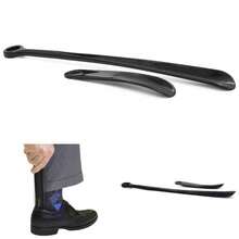 Set Of 2, Long Handle Shoe Horn And Travel Shoe Horn, Black - Black - View 1