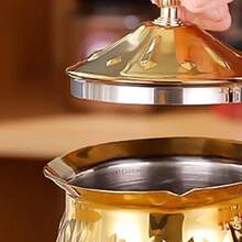 Cafetera turca de cocina, jarra de fusión con taza de espuma de leche de café de largo para cocina y hogar y regalos para hombres - Plata 600ml - Ver 7