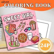 Pink Bubble: Cute & Comfortable, Romantic & Dreamy, Fun Coloring, 24 Thick Paper Sheets, Ideal For Wedding Souvenirs, Gifts For Lovers, Ladies, Back To School, Easter, Stationery - Pink Bubbles - View 14