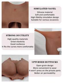 Seamless Butt Lift High Waist Shaping Panties For Women, Booty Enhancing Tummy Control Underwear - Brown - View 2