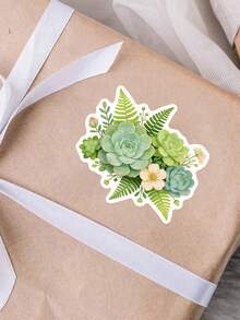 2/1 Sheet Green Plant & Flower Stickers - Add A Touch Of Green To Your Everyday Items With These Fun Stickers! Great Gift For Gardening Enthusiasts, Nature Lovers, And Creative People. - Multicolor - View 9