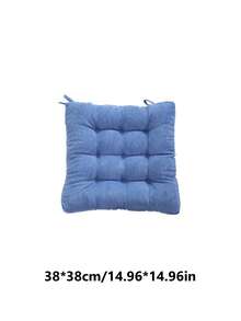 1个灯芯绒方形坐垫，加厚椅凳坐垫，适合长时间坐卧，客厅、办公室、书房装饰靠垫，多种颜色可选 - 彩色 - 查看 31