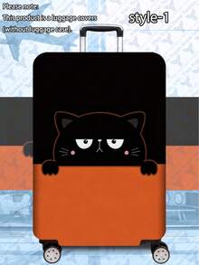 1pc Luggage Cover Suitcase Protective Sleeve, Multiple Sizes Available. Made Of Polyester Fiber, Scratch-Resistant & Wear-Resistant, Unisex. Ideal For Business Trips And Summer Vacations. Easy To Hand Wash And Detachable, A Must-Have Travel Accesso - Multicolor - View 40