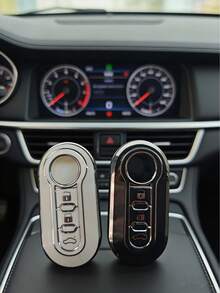 Fashion Keychain Protective Case, Made Of Soft TPU Material, Provides Comprehensive Protection For Fiat 500 Keys. Bravo Car Key Remote Control Protection Box, Universal Key Case