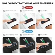 CAFELFFE 1 Unit CAFELFE 20BAR 5-In-1 Hot & Cold Capsule Coffee Machine, With 7-Level Water Volume Adjustment. 20BAR Gold Pressure Extraction System Ensures Perfect Espresso Every Time. Compatible With Nes* Capsules, Capsules, Capsules, Ground Coffee And ESEpod, With 600ml Removable Water Tank And Auto Shut-Off Function, Allowing You To Enjoy Delicious Coffee At Home And Office - EU F Type Plug(220-240V) - View 6