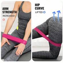 7-Piece Ankle Joint Resistance Band Set, Unisex Fitness Tension Rope With Adjustable Ankle Wristband, Free Storage Bag, Suitable For Yoga Beginners, For Muscle Strength Training, Yoga And Fitness - Versatile, Used For Leg Exercise, Thigh Training, Muscle Shaping, Perfect Valentine's Day Gift - 彩色 - 查看 4