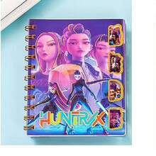 1/4本高品质K-POP主题螺旋笔记本（学生用） - 彩色 - 查看 3