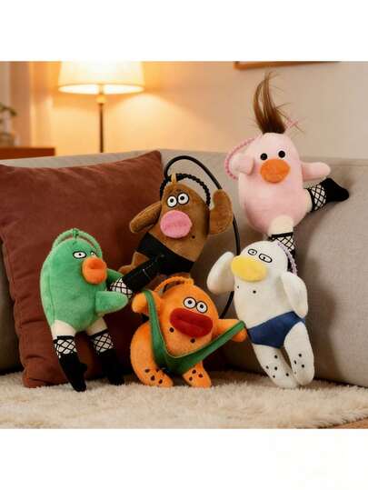 逃脱疯子钥匙扣趣味挂件，可爱滑稽娃娃造型，触感柔软，可爱配饰，耳机包钥匙扣，汽车配件，卡通人物挂件，背包配件，送给朋友的惊喜生日礼物