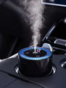 50ml Car Air Freshener, Effectively Removes Odors And Sweat Smells, Electric Car Air Freshener. Suitable For Auto Parts, Car Fragrance, Car Aromatherapy And Other Auto Accessories. Equipped With Automatic Sensing Spray And Built-In Starry Sky Projection Light, Rechargeable Via USB. - 黑色 - 查看 2