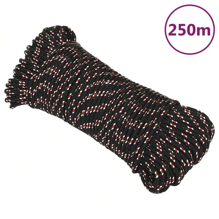 Boat Rope Black 3 Mm 250 M Polypropylene - Black - View 1